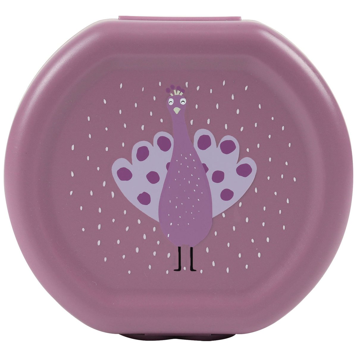 Lot de 2 boîtes à goûter à clip violet, blanc, TRIXIE