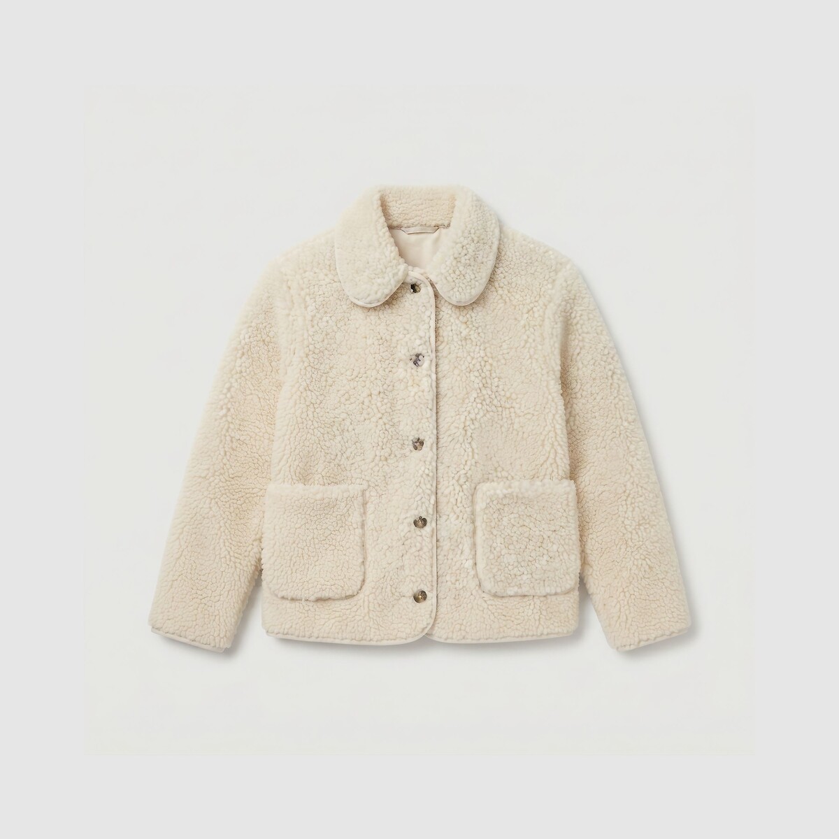 Veste courte boutons sherpa ecru, LEVI'S