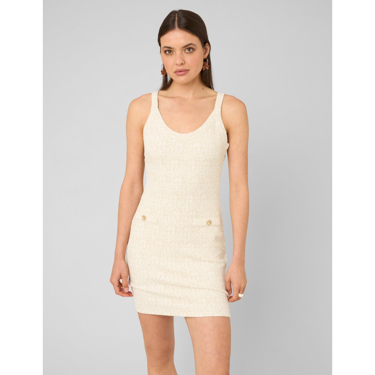 Robe en maille naturel, BZB