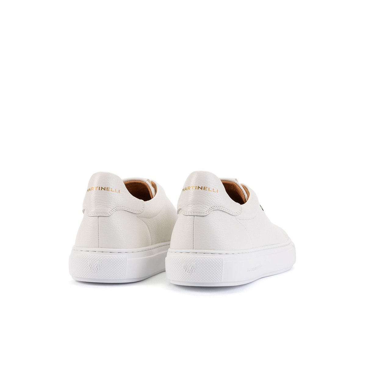 Baskets cuir Hastings blanco, MARTINELLI