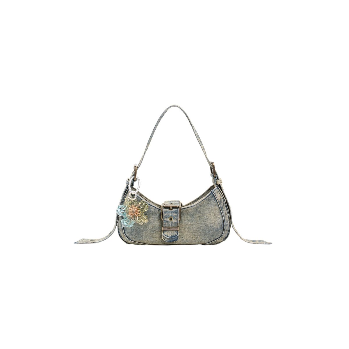 Sac denim teint vert, DESIGUAL
