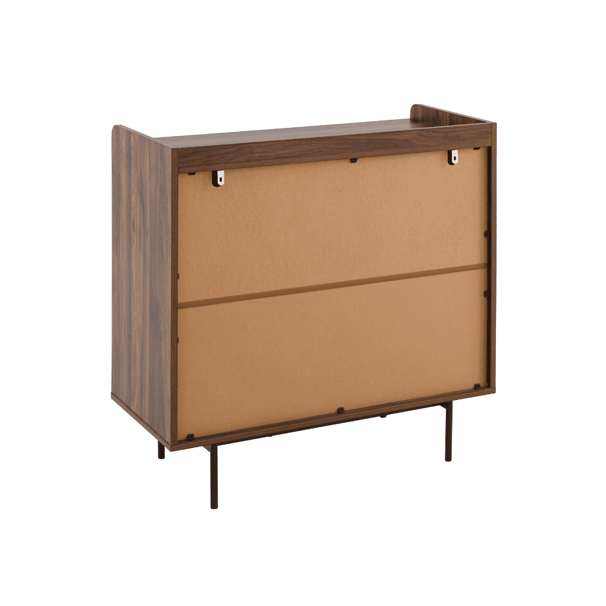 Buffet 2 portes décor noyer JETSON bois foncé, CALICOSY