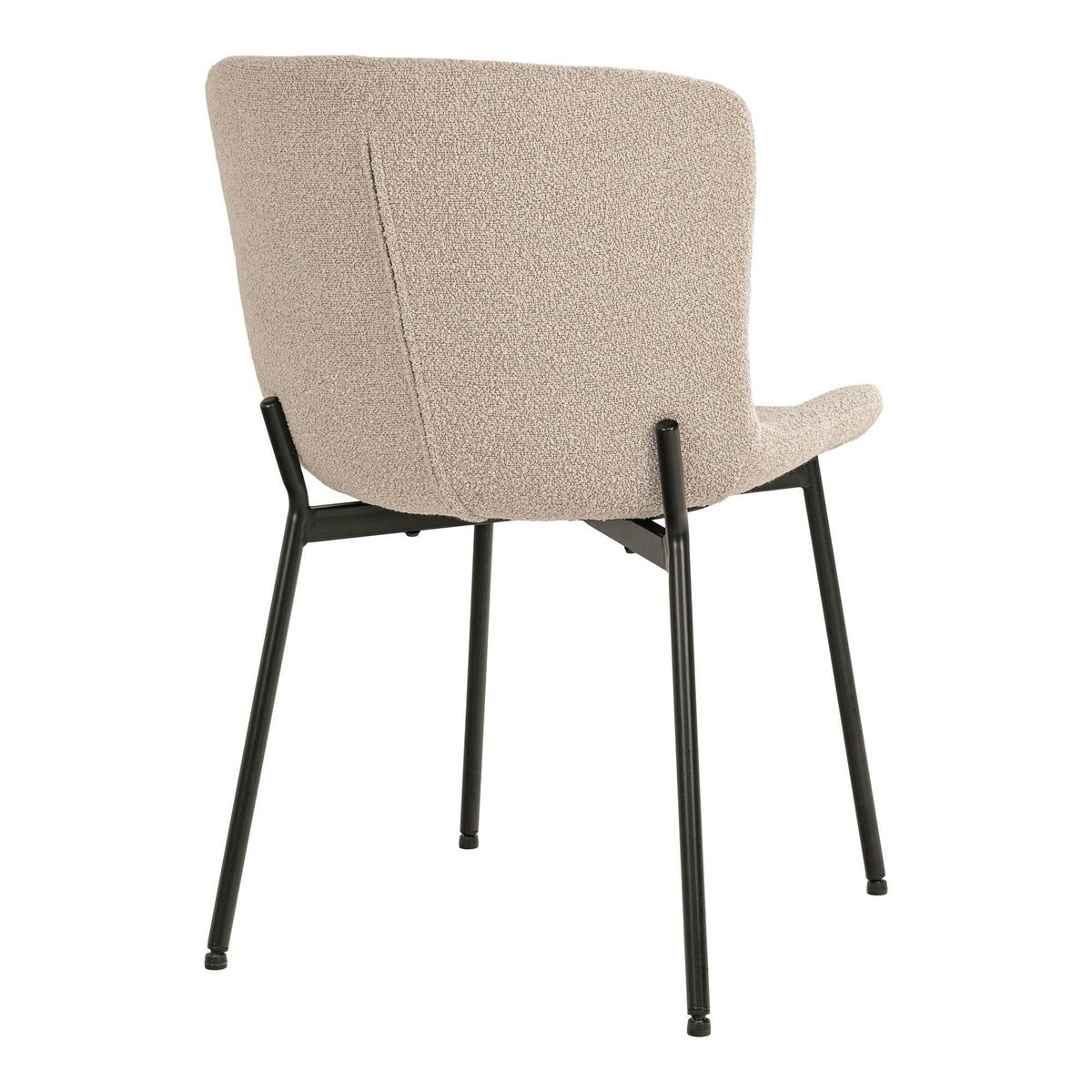 Chaise en bouclette (lot de 2) SAVONE beige, PIER IMPORT