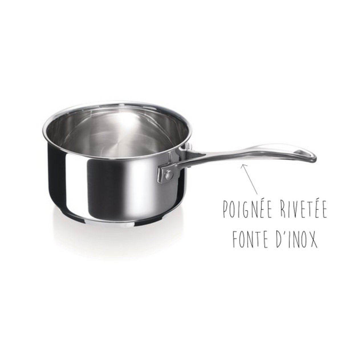 Casserole Chef 14 cm en inox - CHEF argent, BEKA