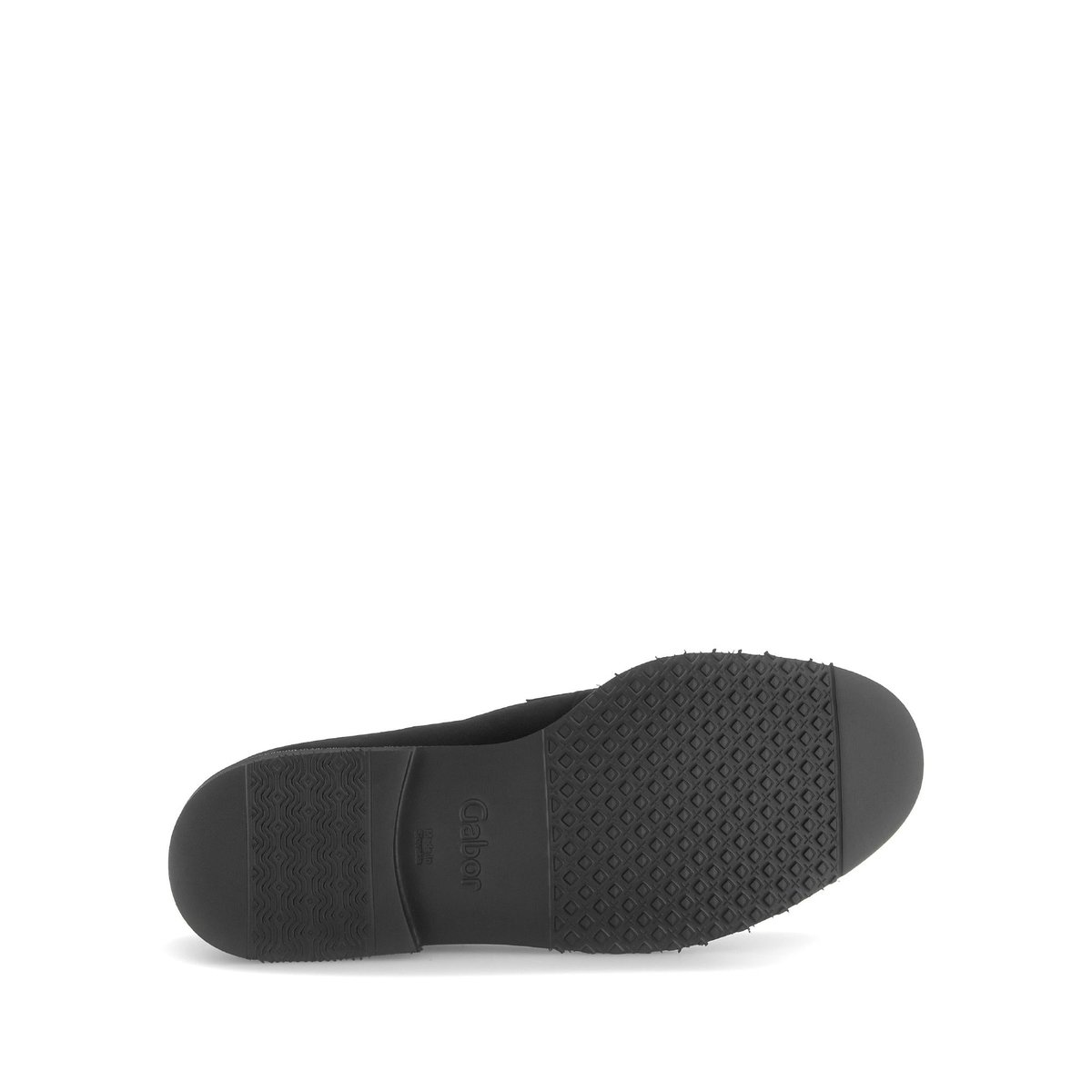 Mocassins en cuir à talon décroché noir, GABOR