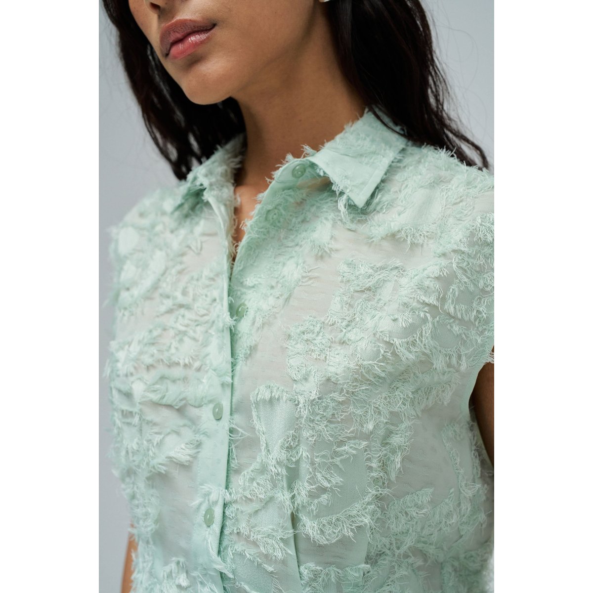 CHEMISE AVEC JACQUARD vert, SALSA JEANS