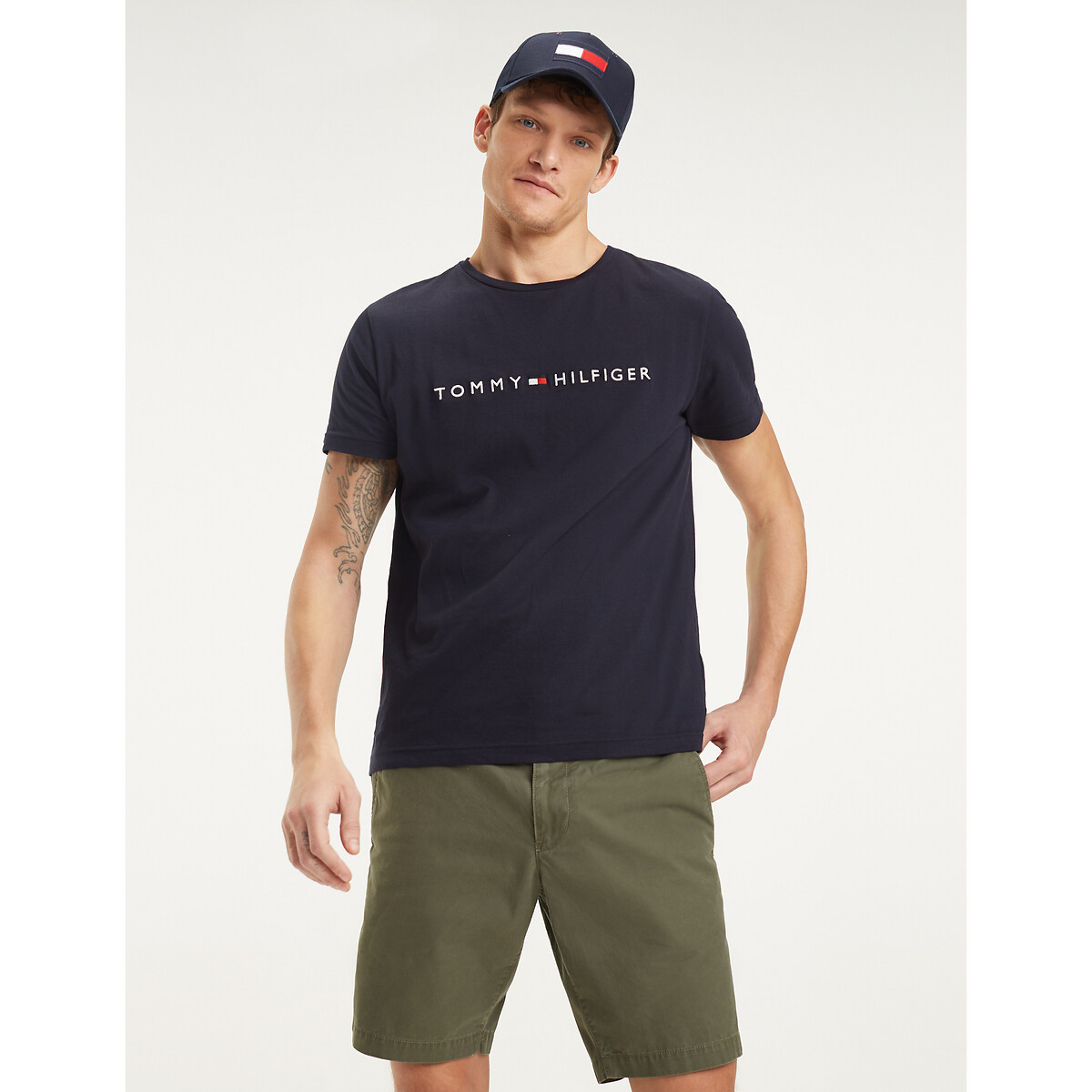 T-shirt Tommy Hilfiger Flag marinho, TOMMY HILFIGER