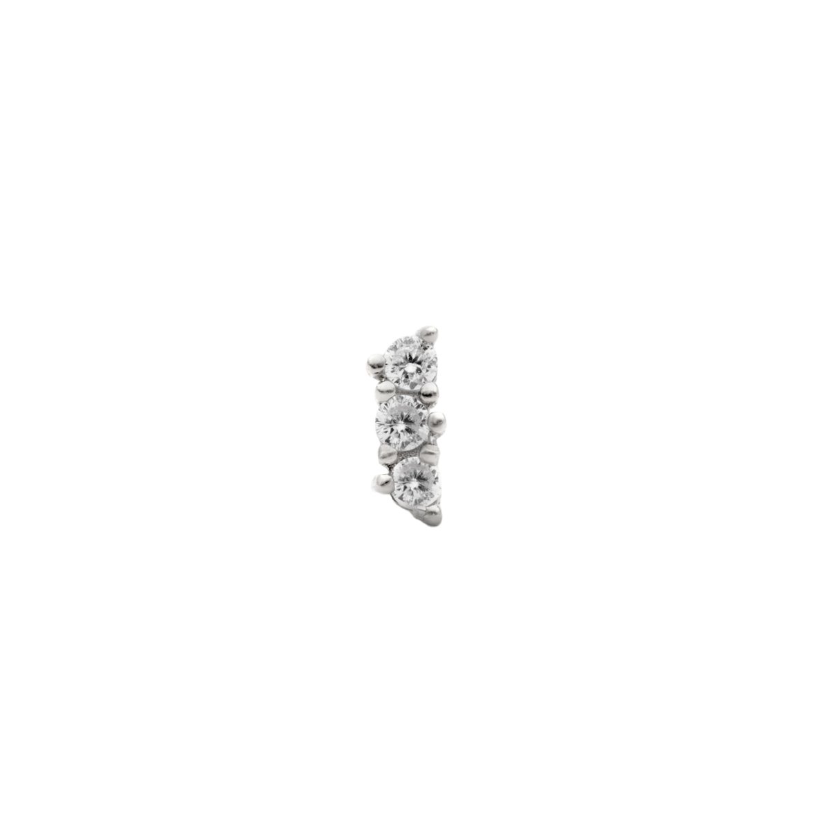 Piercing avec 3 zircones PIERCING ORION plateado, THE-ARE