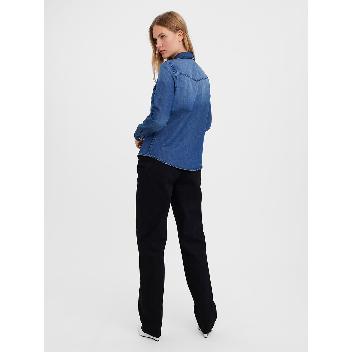 Chemise en jean medium blue, VERO MODA