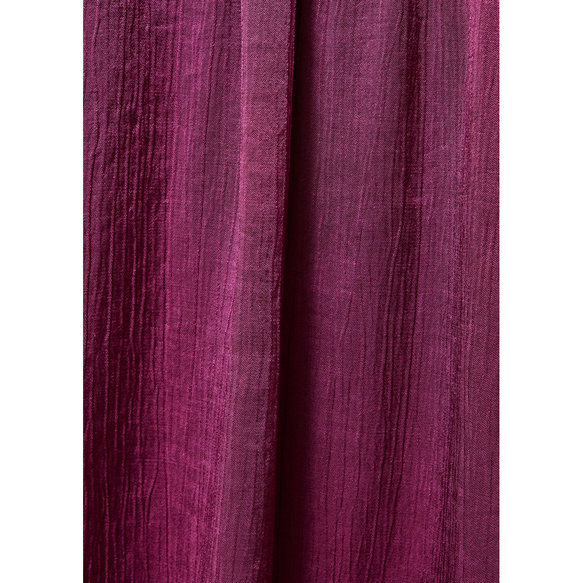 Top manches courtes en satin encolure tunisienne purple velvet, LA FEE MARABOUTEE