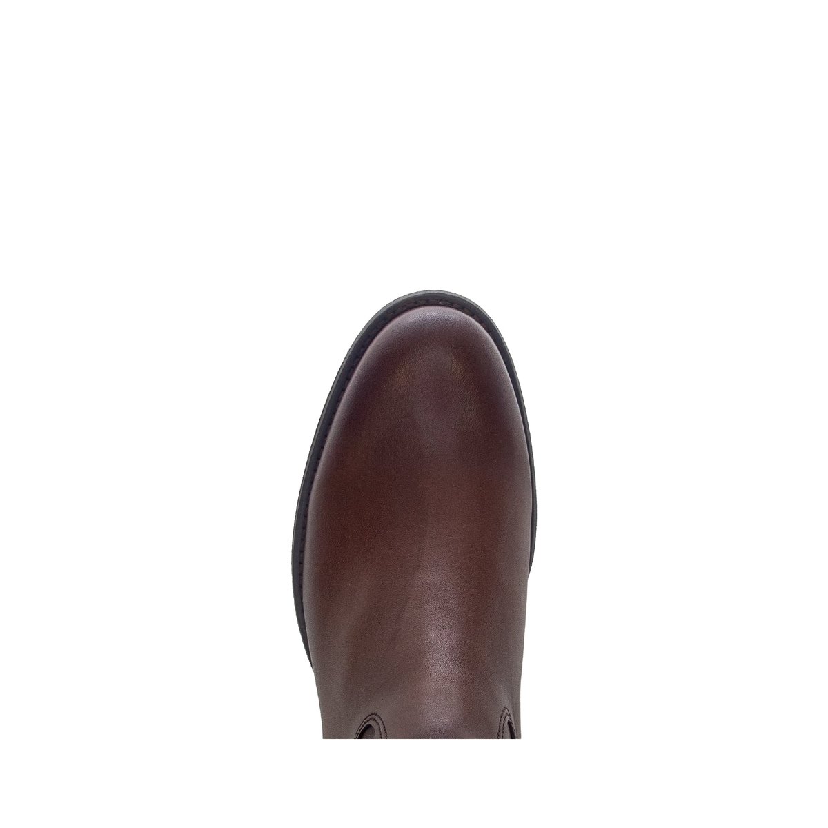 Bottes en cuir lisse à talon décroché cognac, GABOR