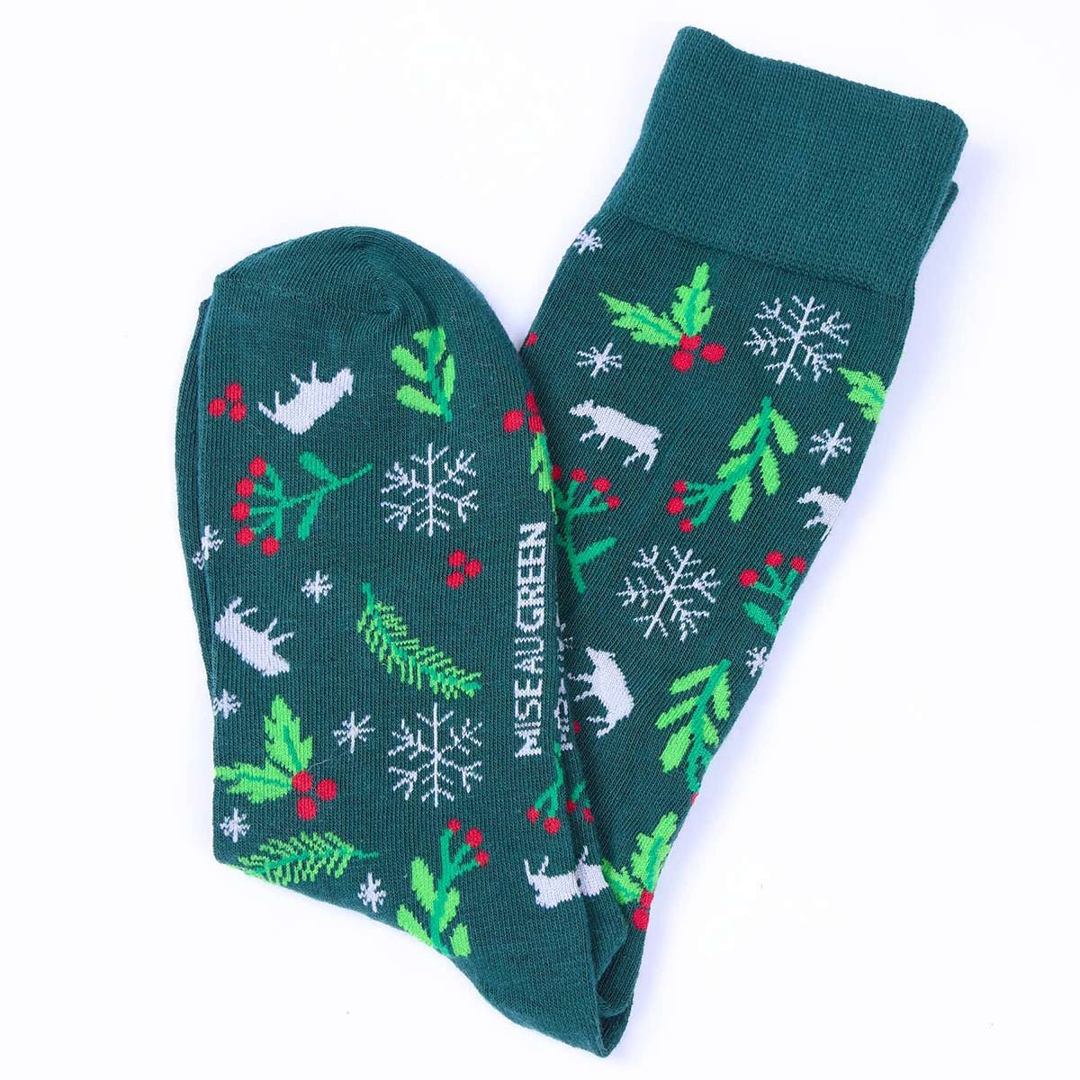 Chaussettes Noël vert, MISE AU GREEN