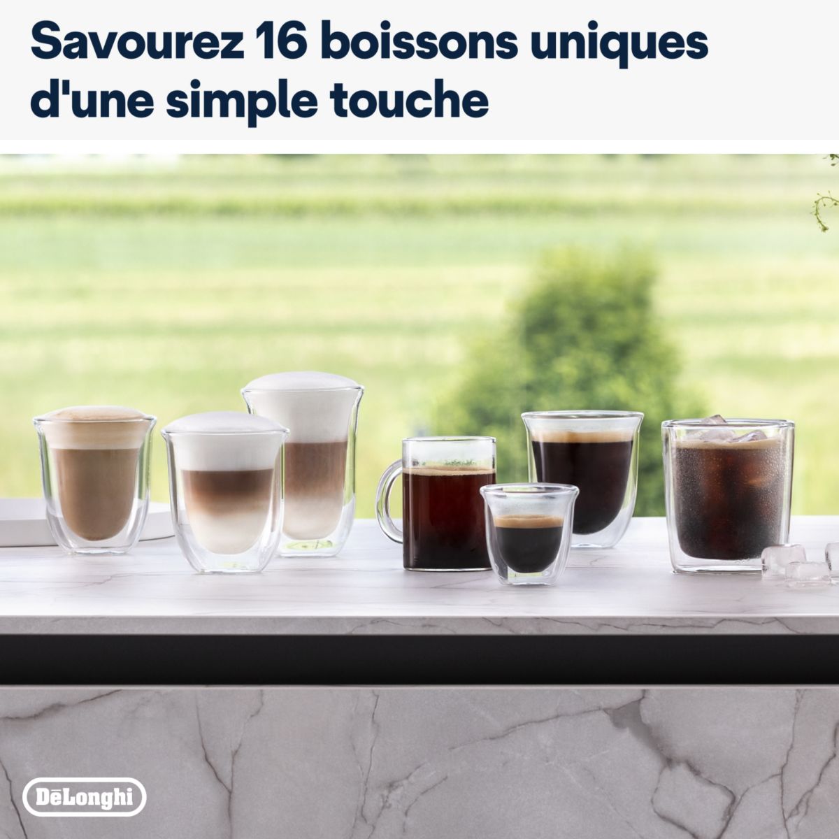 Expresso Broyeur FEB4455.W Rivelia Latte Blanche couleur unique, DELONGHI