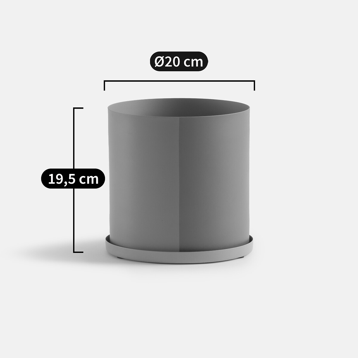 Vaso em ferro Ø20 cm, Palavas multicolor, LA REDOUTE INTERIEURS