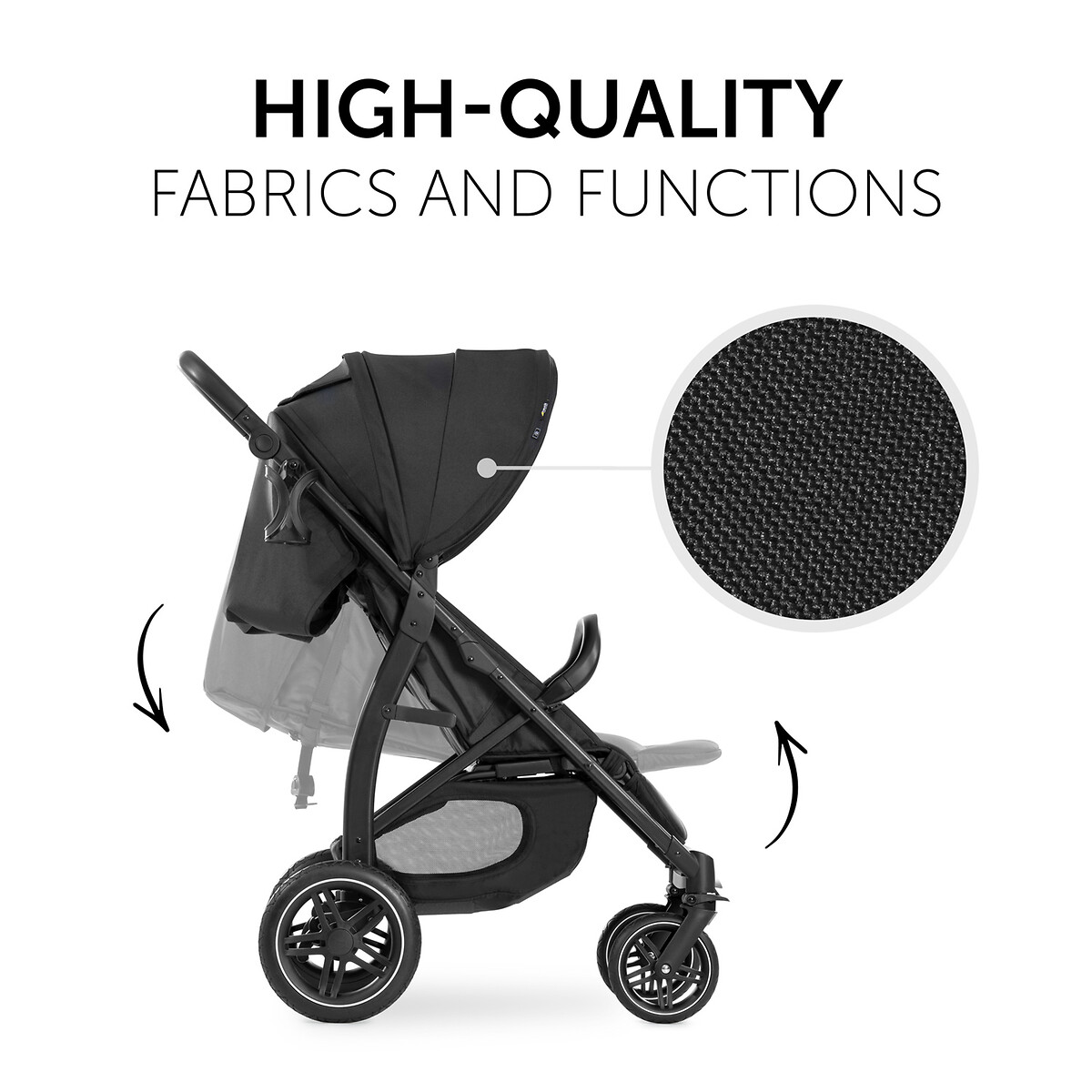 Rapid 4D Pushchair black, HAUCK