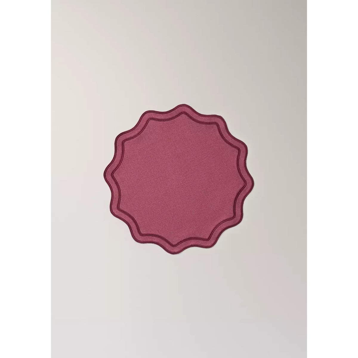 Set de table individuel en coton avec bordure brodée rouge, MANGO HOME