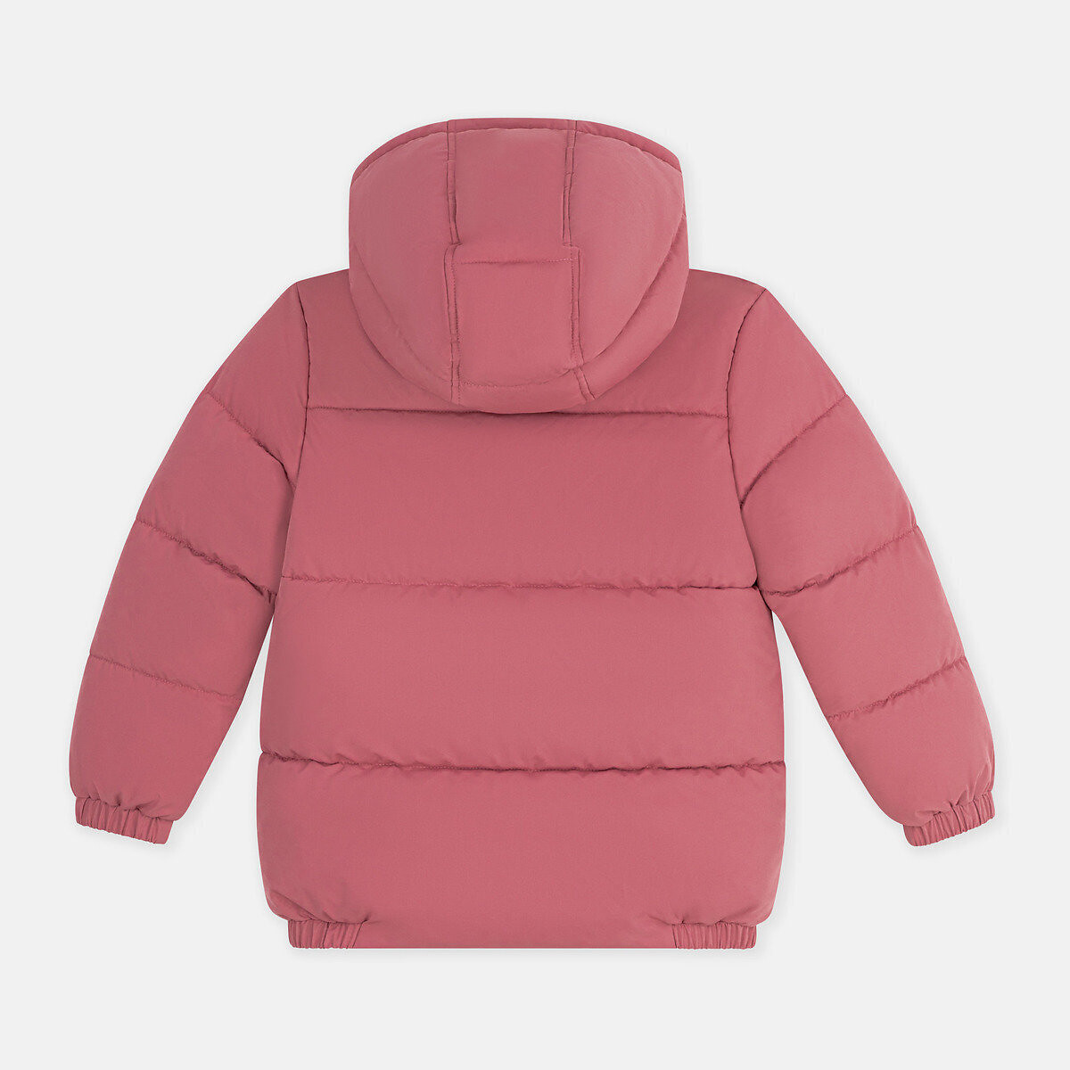Chaqueta acolchada con capucha rosa palo, PETIT BATEAU