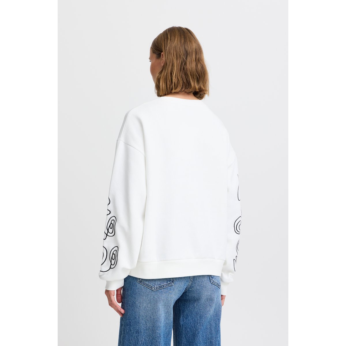 Sweatshirt blanc off white, B.YOUNG