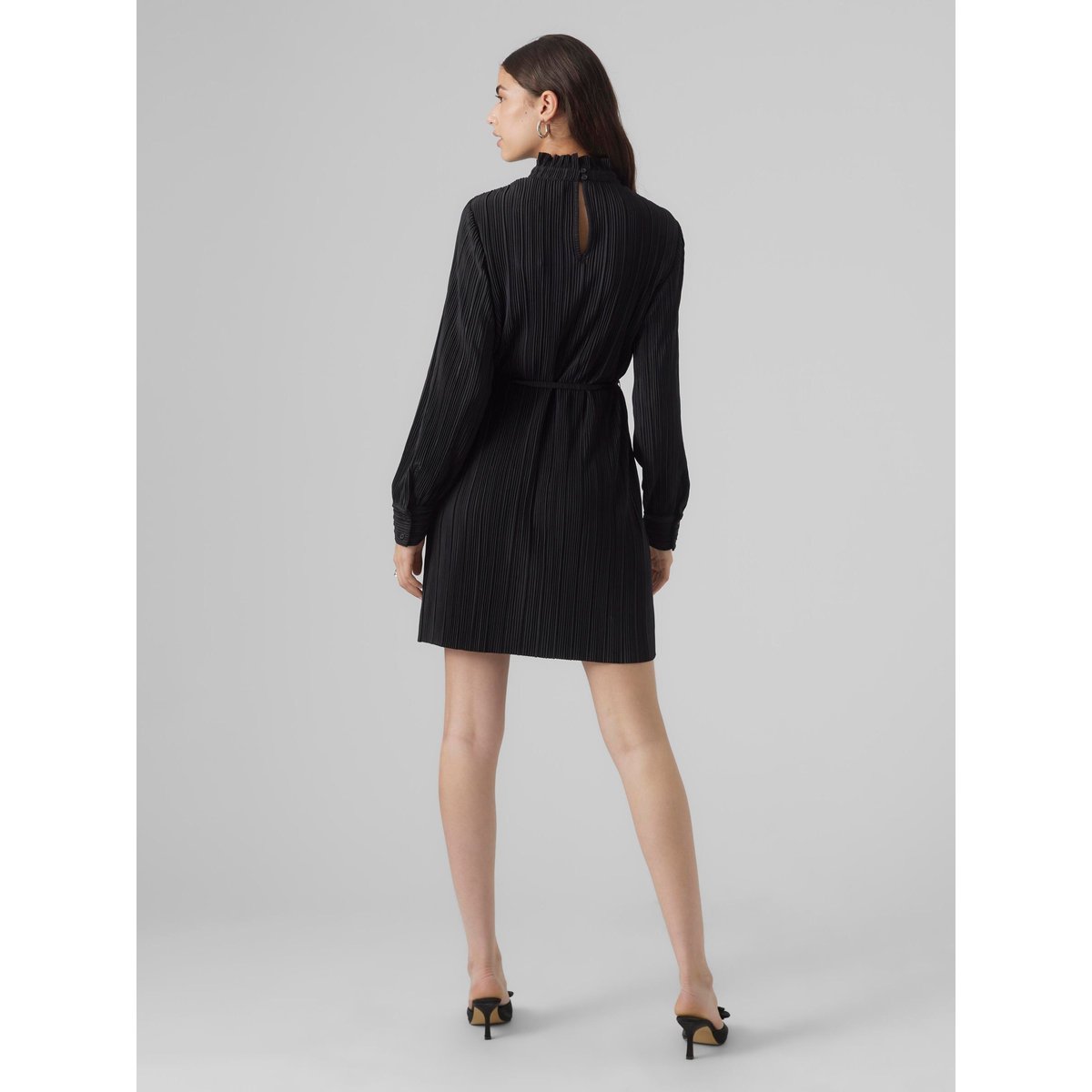 Robe Plissée noire - black, VERO MODA