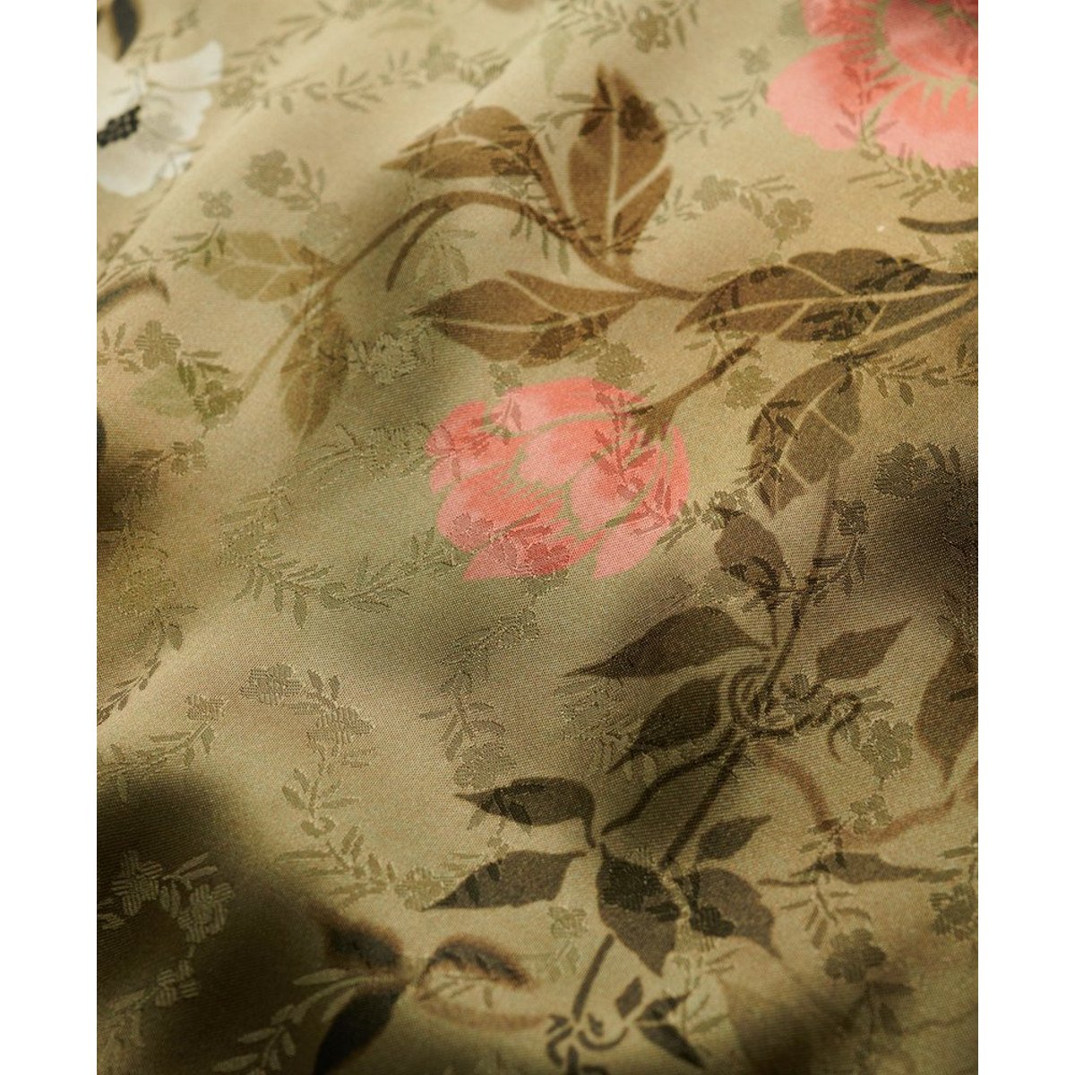 Robe Mini A-Line en Jacquard kaki reina vine, SUPERDRY