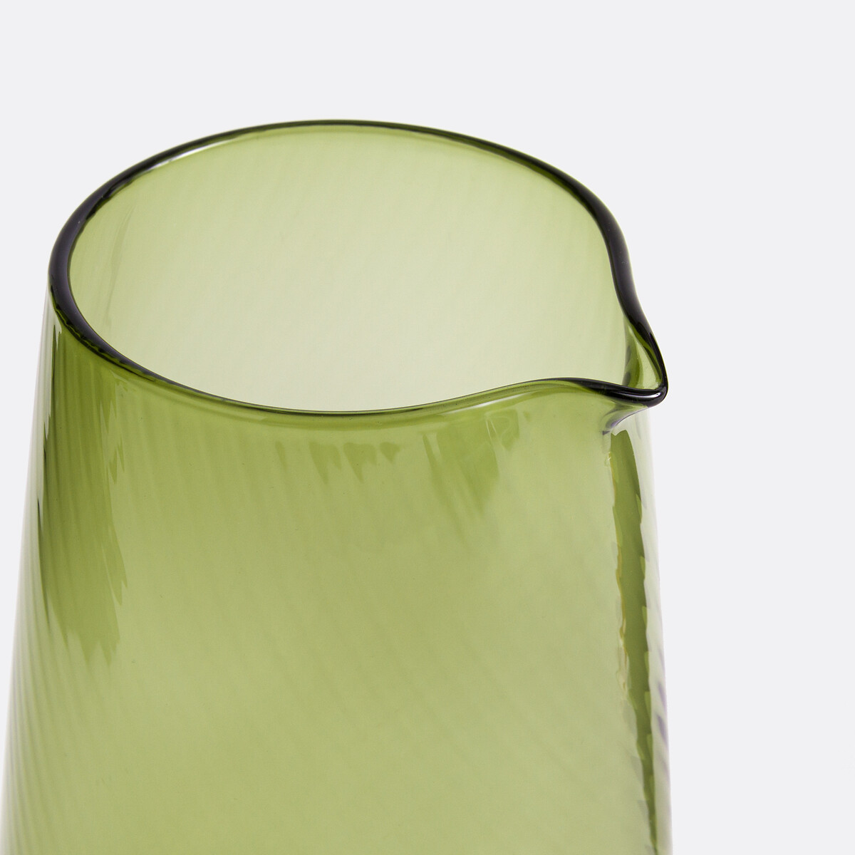 Carafe en verre coloré torsadé, Jill vert, LA REDOUTE INTERIEURS