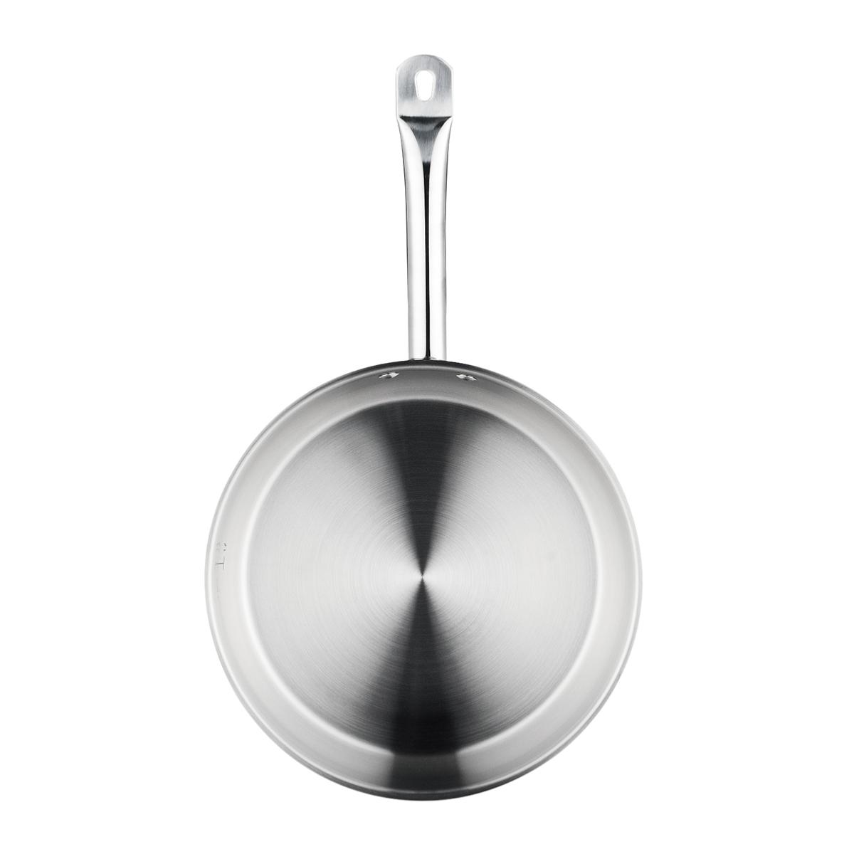 Poêle inox 28x6cm induction couleur unique, GAM HOTEL
