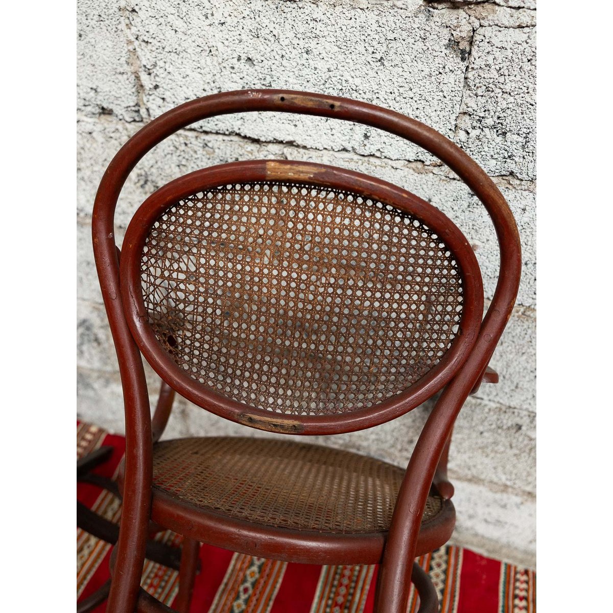 Fauteuil en cannage Ernest N°1501 - Bon état marron, DEBONGOUT