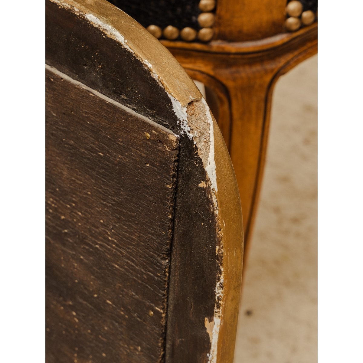 Miroir Louis-Philippe en bois doré Georges N°1499 - Bon état doré, DEBONGOUT