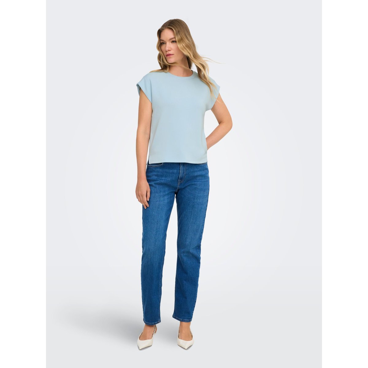 Gilet bleue - winter sky 1, ONLY