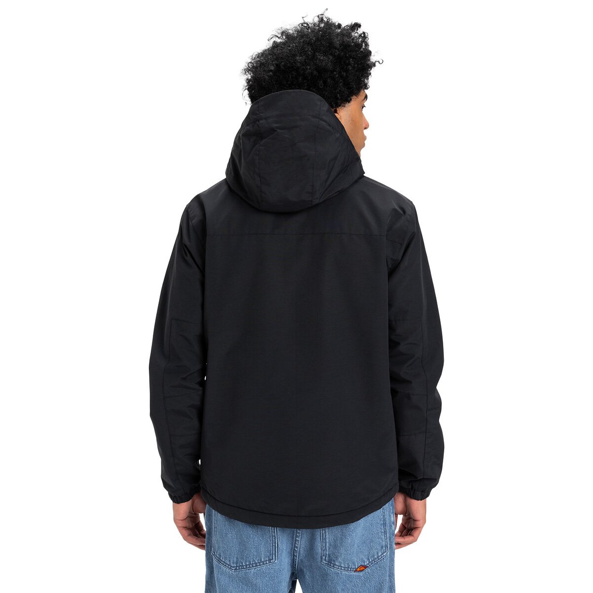 Overcast Hooded Windbreaker black, QUIKSILVER