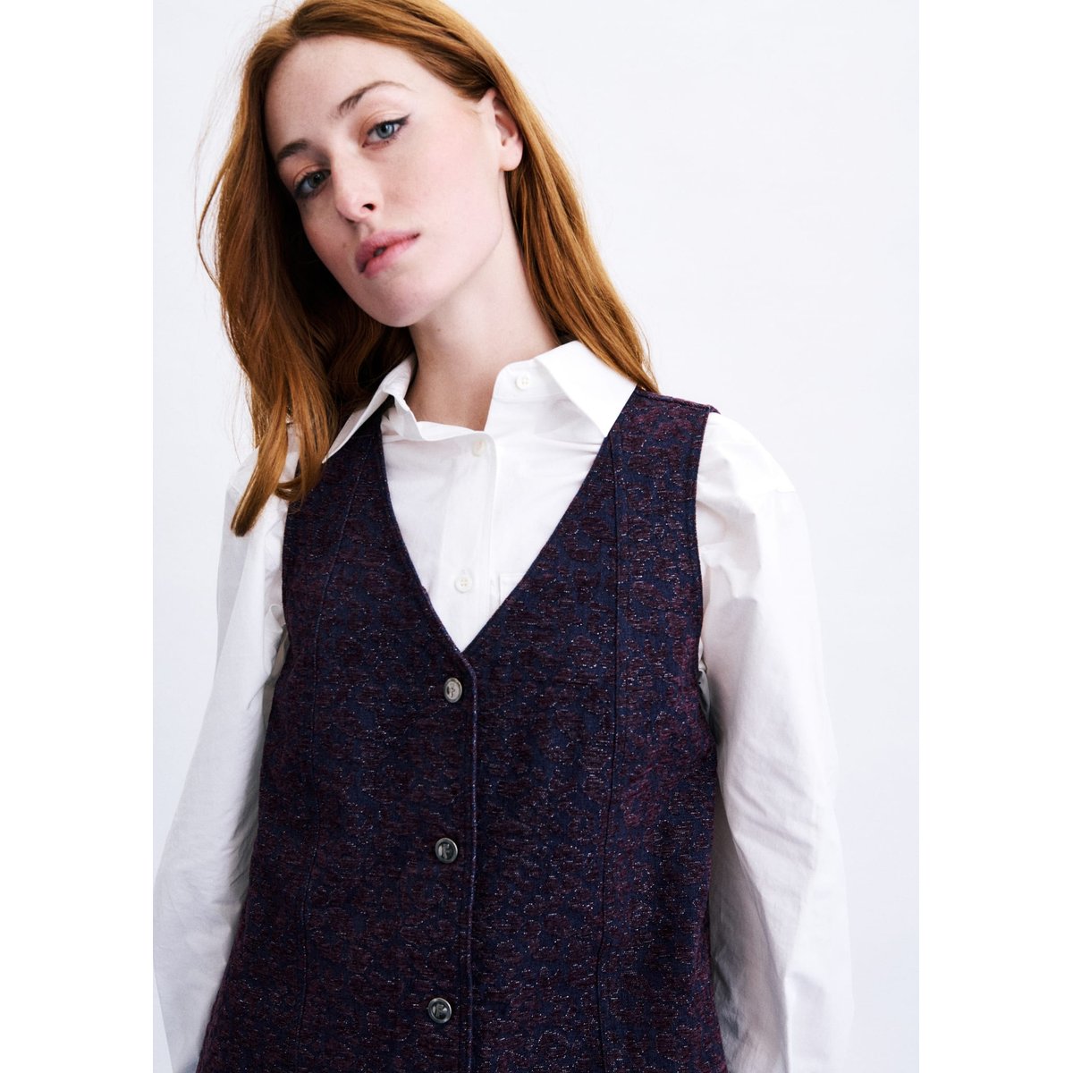 Robe Seochon en coton SEOCHON bordeaux, FRNCH