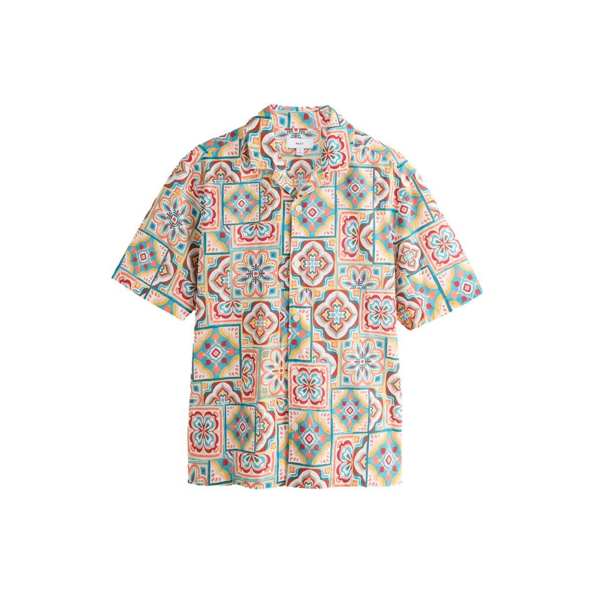 Chemise manches courtes à imprimé écru, NEXT