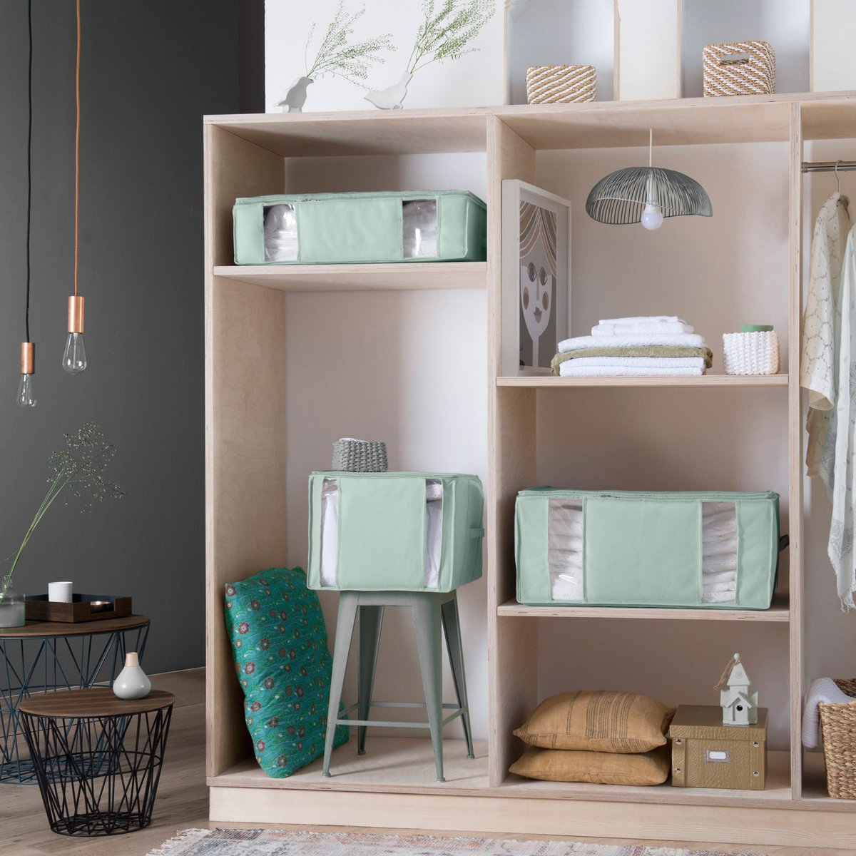 COMPACTOR - Housse de rangement sous vide Laguna - 52.5 x 59 x H.17.5 cm - couleur unique, COMPACTOR