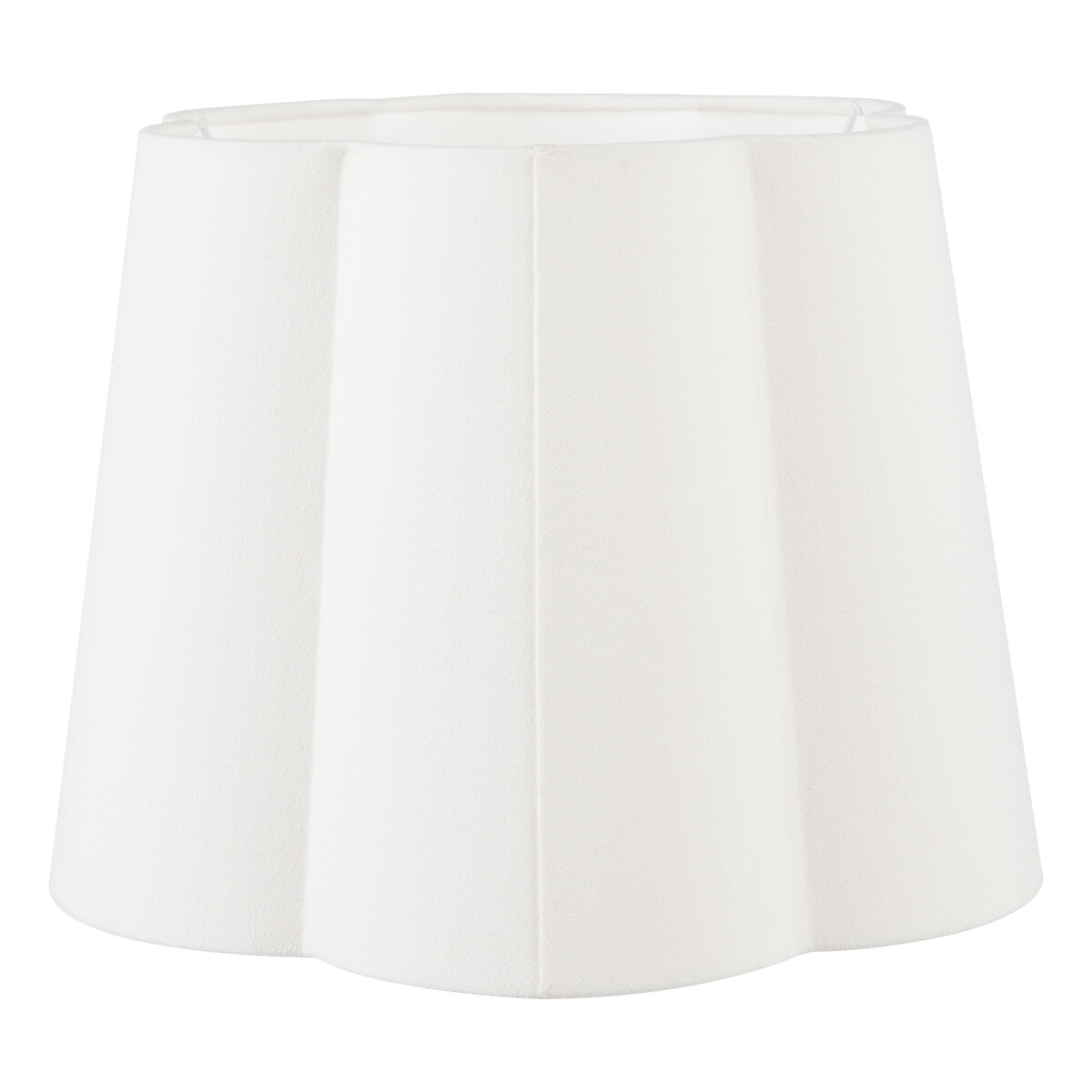 35cm Plaza Handloom Tapered Scalloped Shade white, ÉDITÉ