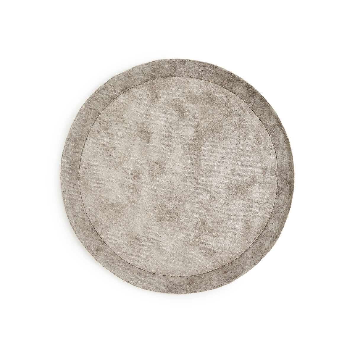 Tapis Tencel™ rond, tissé main, Burada grège, AM.PM
