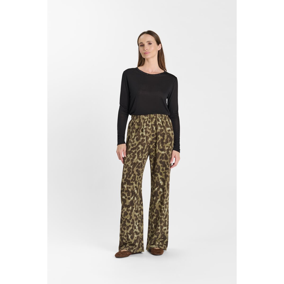 Pantalon droite LARIA moss, LE TEMPS DES CERISES
