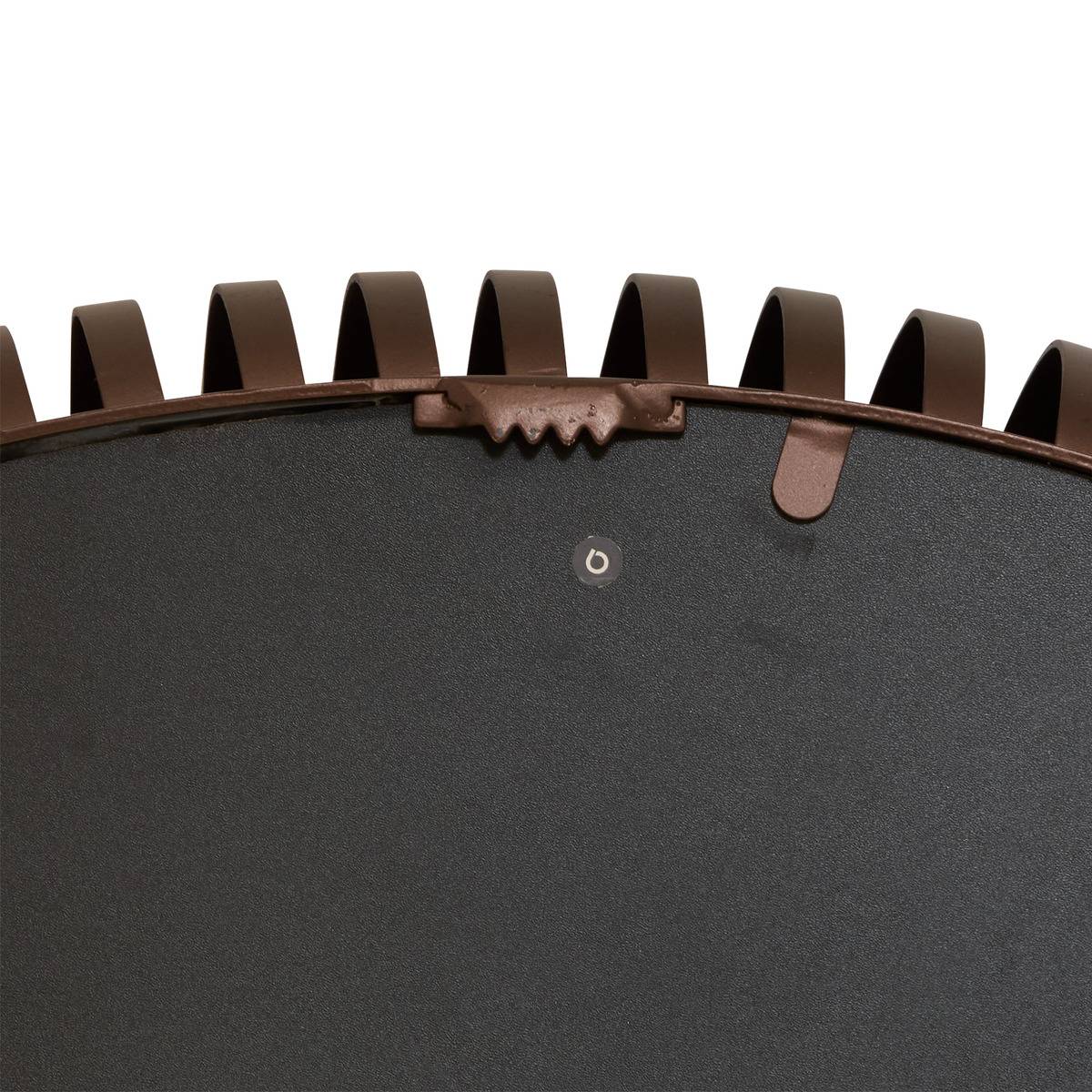 Miroir rond en métal BARREL marron tonka, ATMOSPHERA