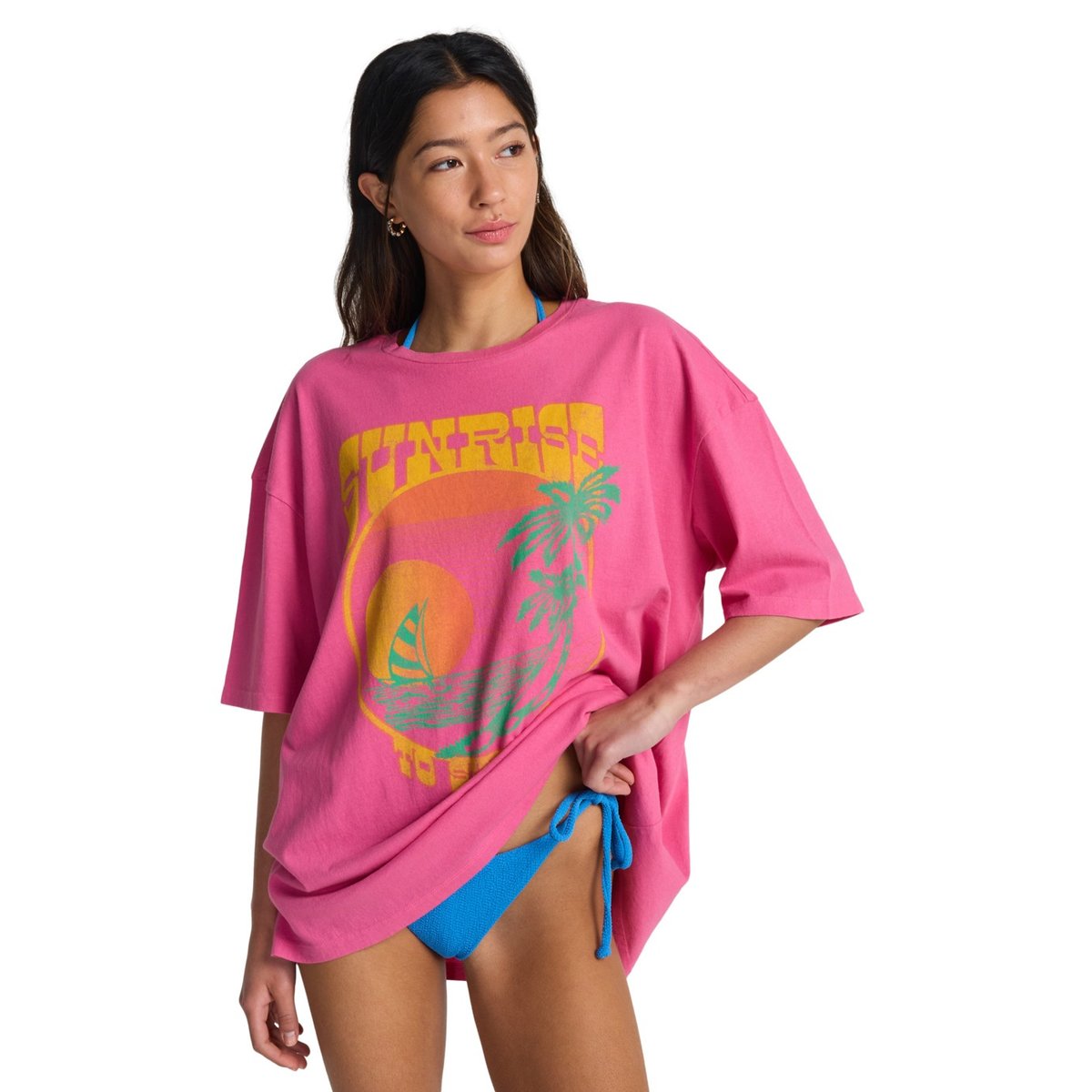 T shirt manches courtes SUNRISE TO SUNSET 2 rose guava, BILLABONG