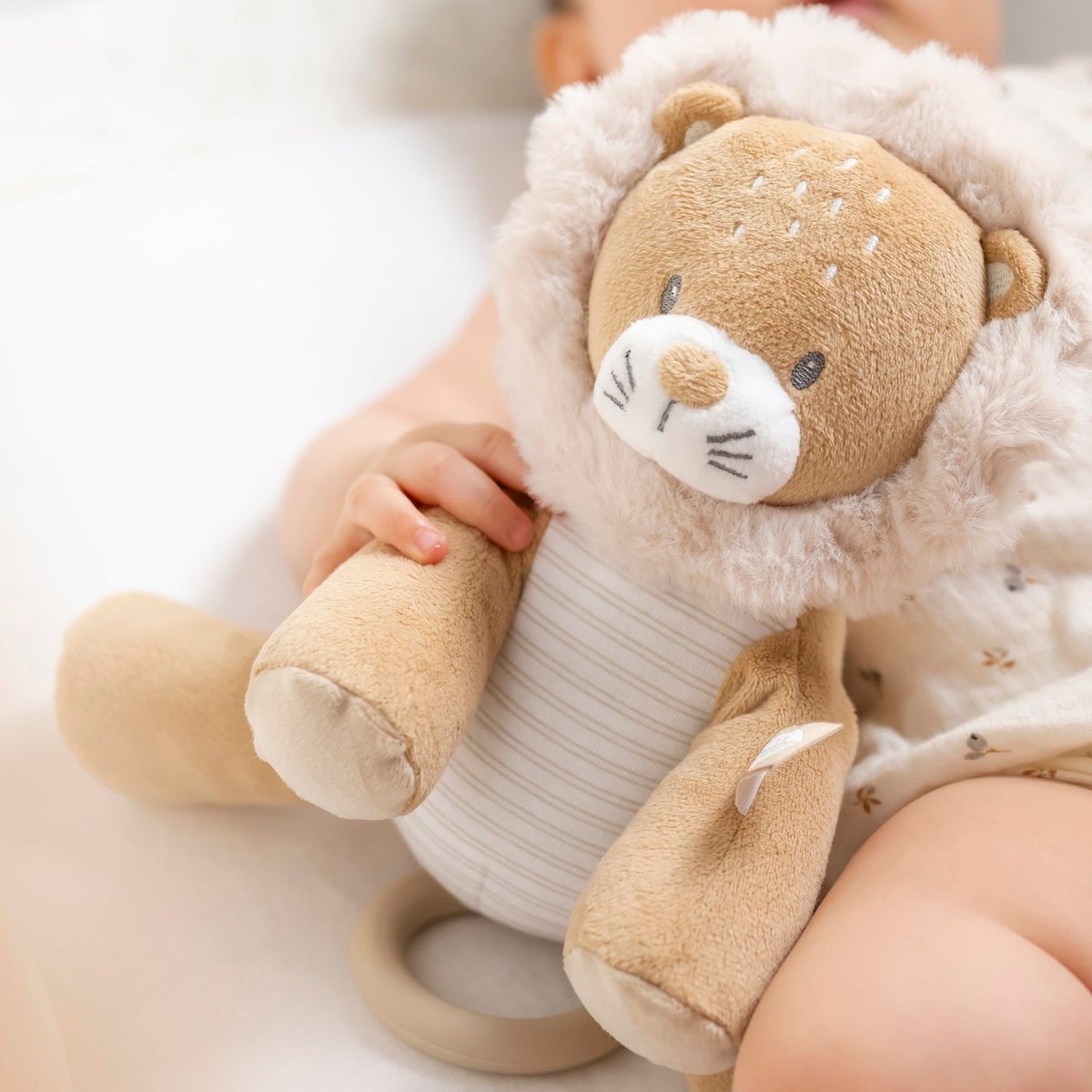 Peluche musicale marron, beige, NATTOU