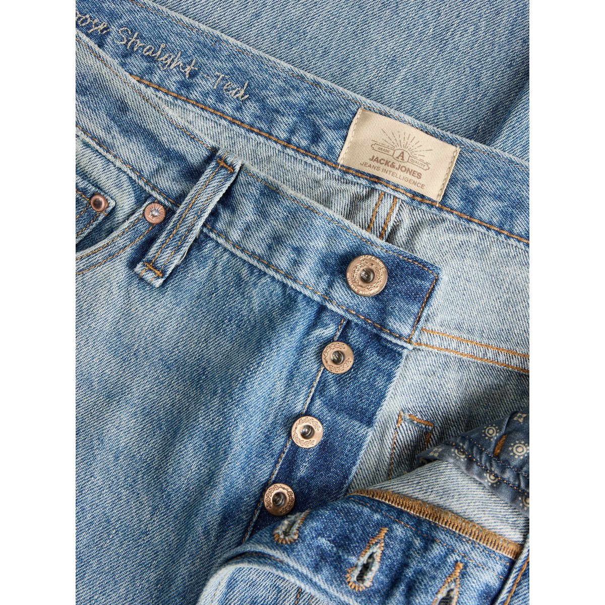 Jean À Coupe Ample blue denim, JACK & JONES