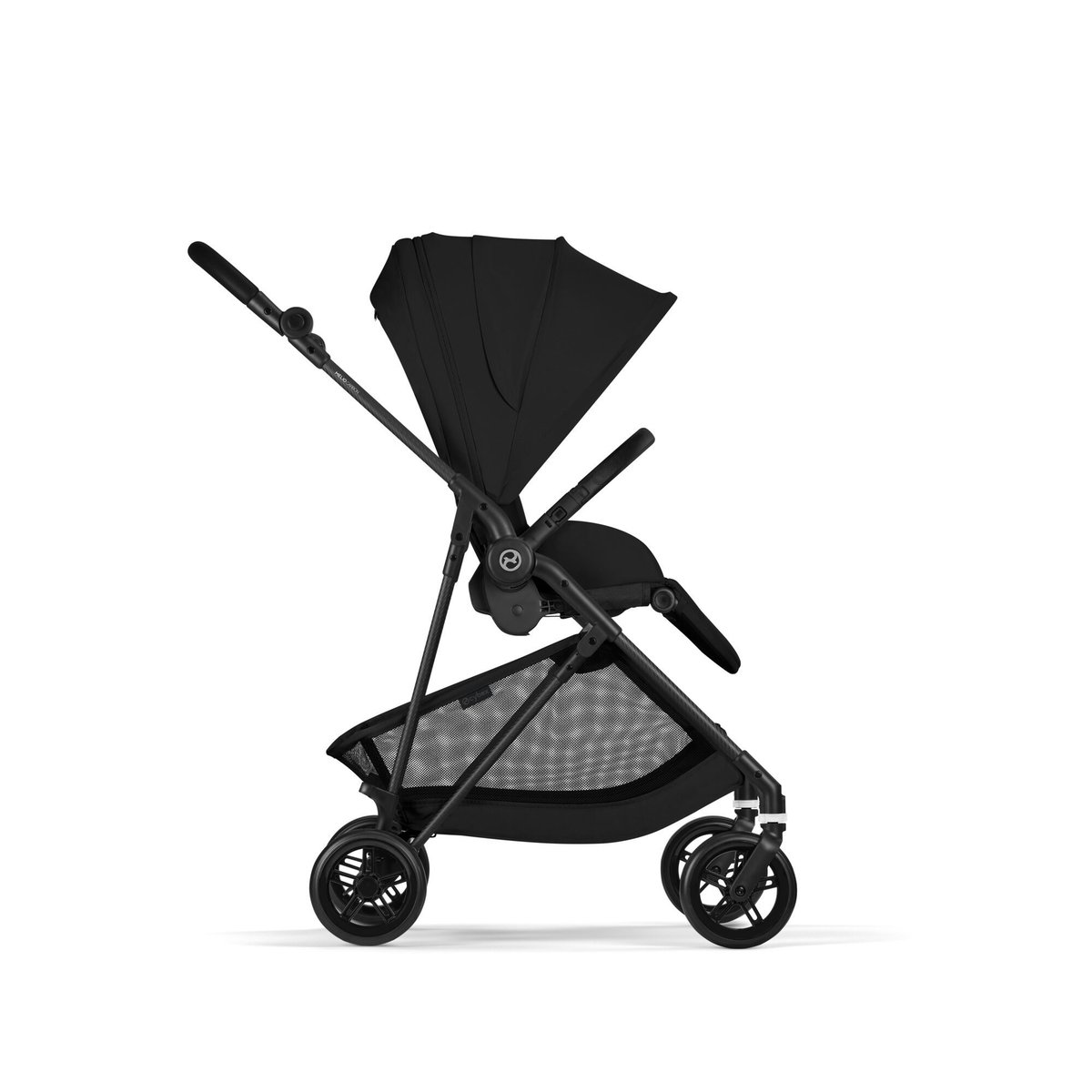 Pack poussette duo Melio Carbon 6 + siège auto Cloud G3 i-Size Tissu Plus noir magic black, CYBEX