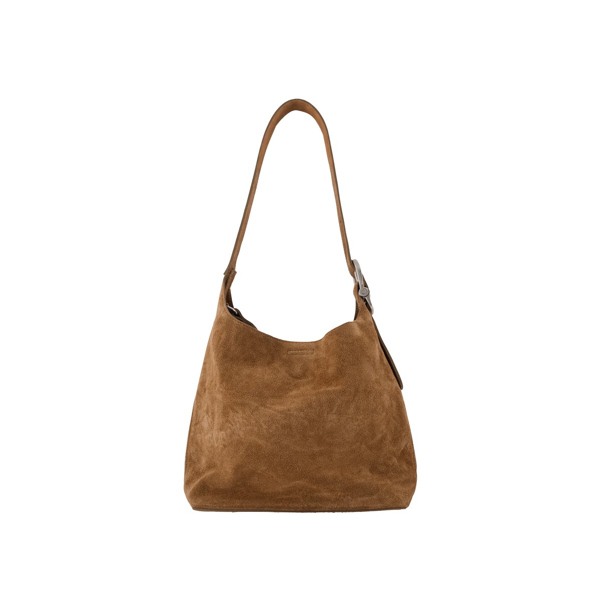 Sac seau cuir velours Taille M beige, IKKS