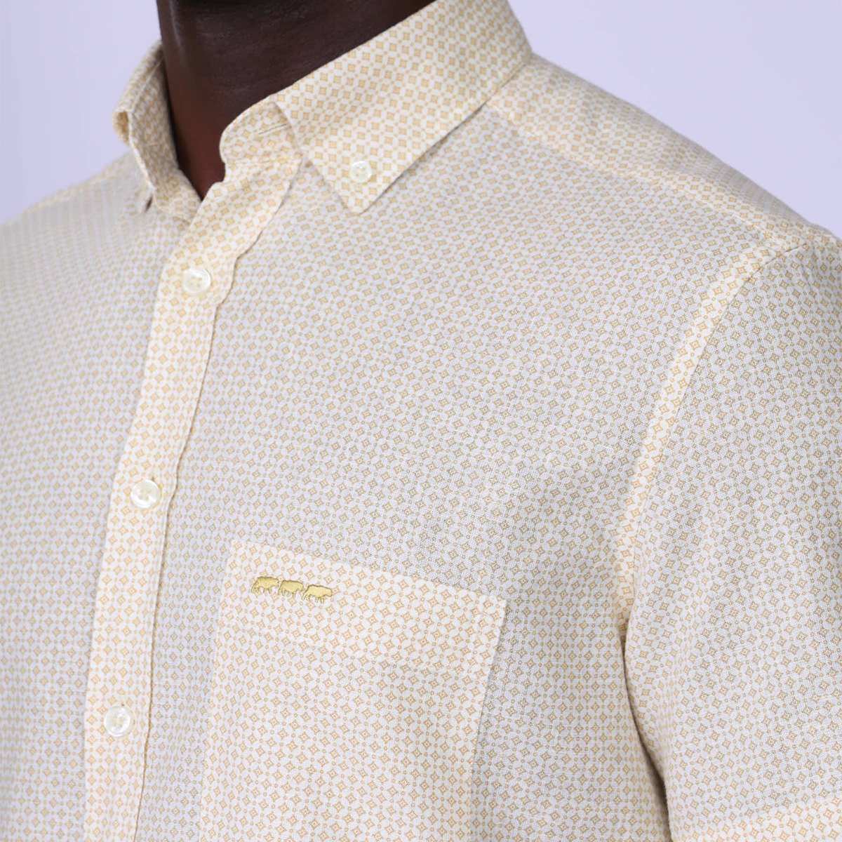 Chemise Gilles beige, MISE AU GREEN
