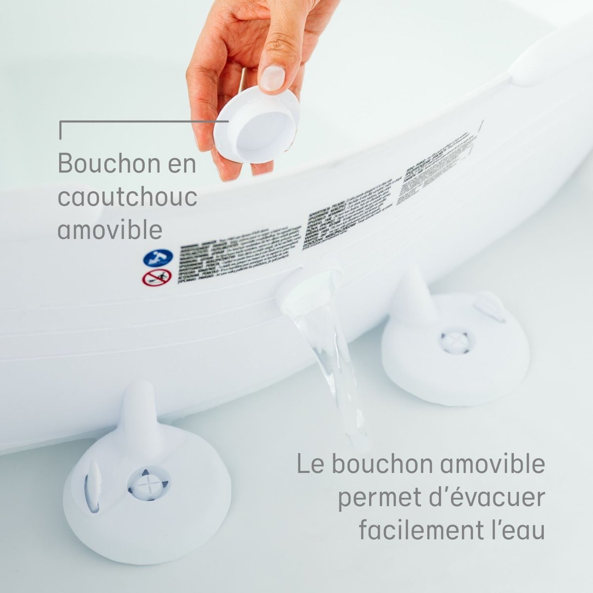 Réducteur de bain blanc, ANGELCARE
