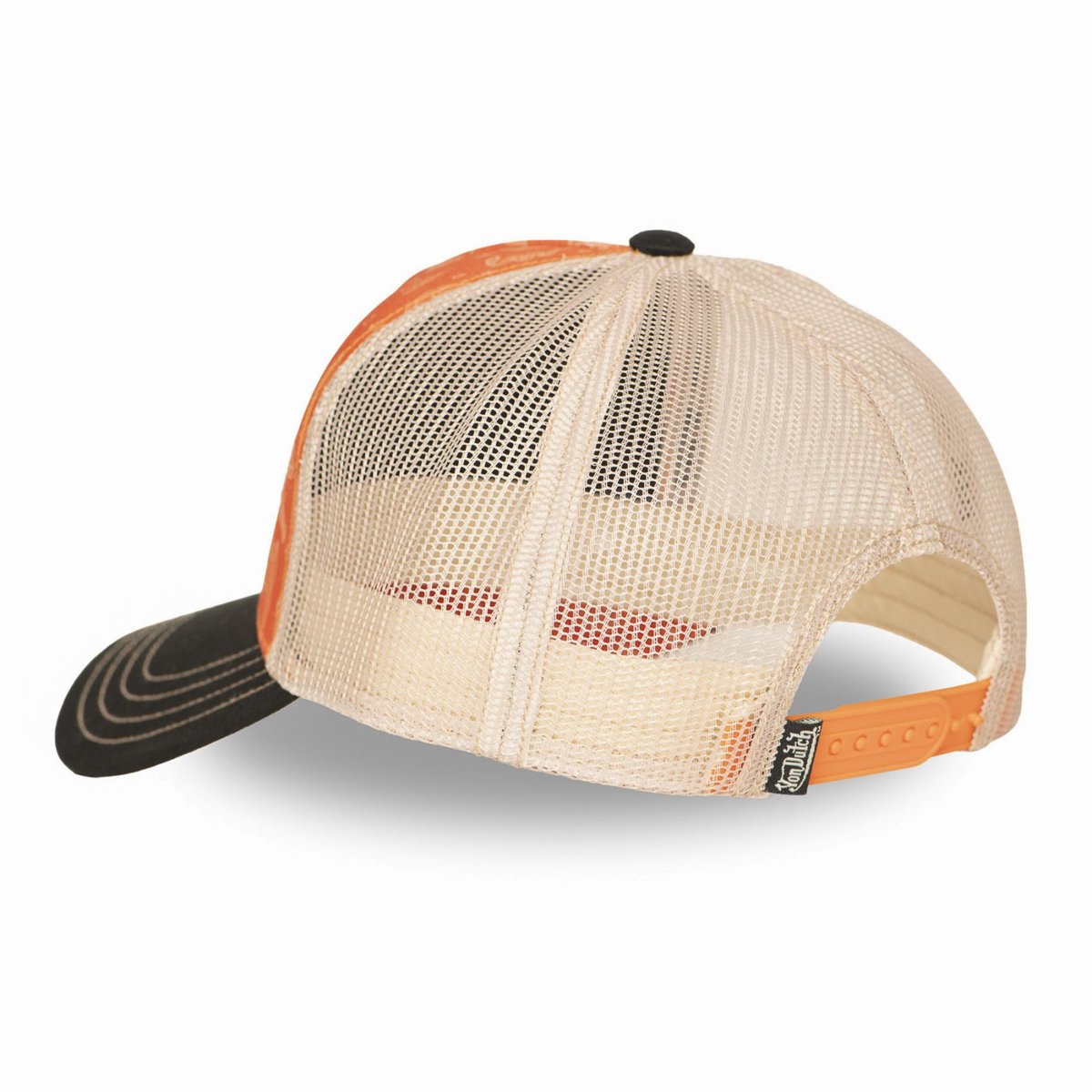 Casquette trucker SUBLI orange/beige/noir, VON DUTCH