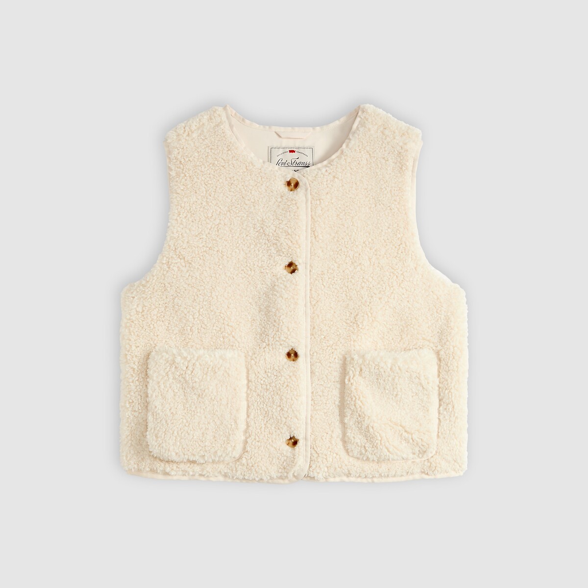 Veste sans manches sherpa ecru, LEVI'S
