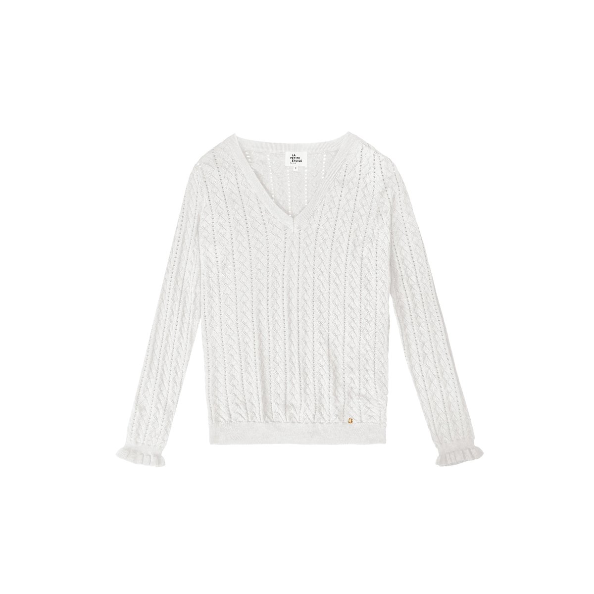 pull uni MONCEAU 11-ecru, LA PETITE ETOILE
