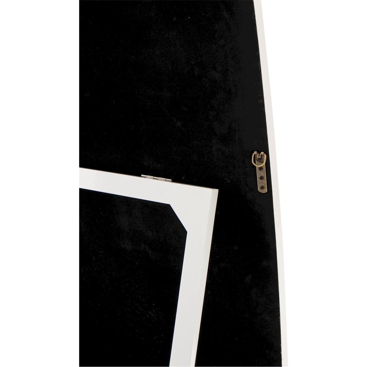 Miroir mural rectangulaire en bois sur pied blanc, RECOLLECTION