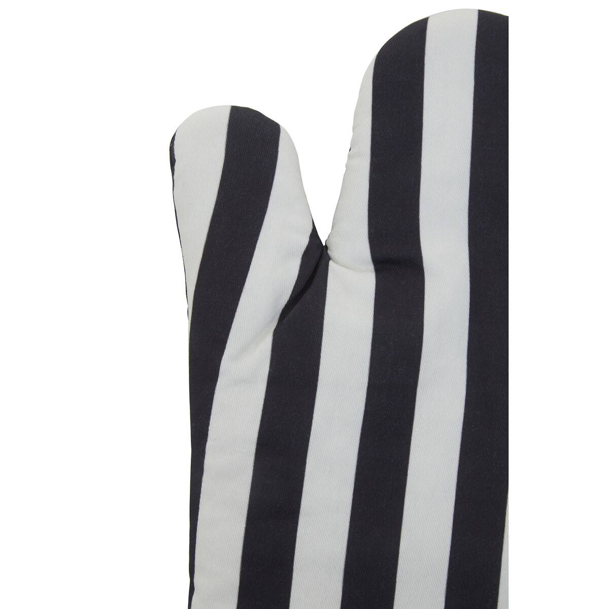 Cotton Single Oven Glove in Stripe black, SO'HOME