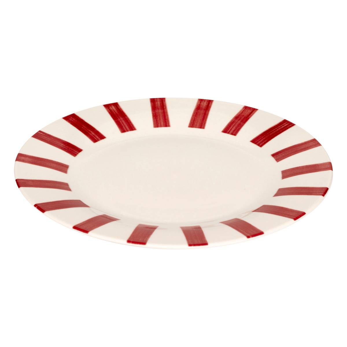 Lot de 6 assiettes plates CHERI rouge, ATMOSPHERA